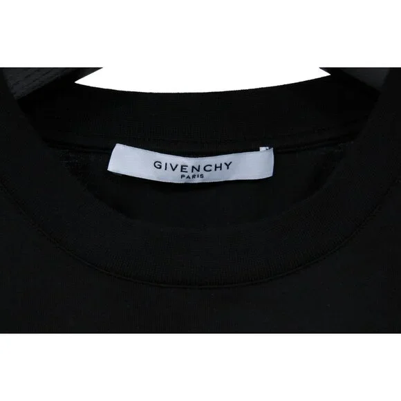 Givenchy Mens Double Arrow Cross T Shirt Size Medium Black Crewneck Cotton